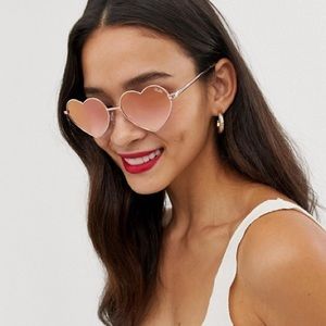 Quay Australia Heart-Shaped Sunglasses